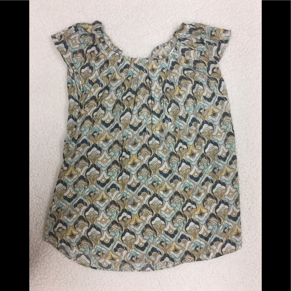A:glow Maternity pleated scoop neck tee
